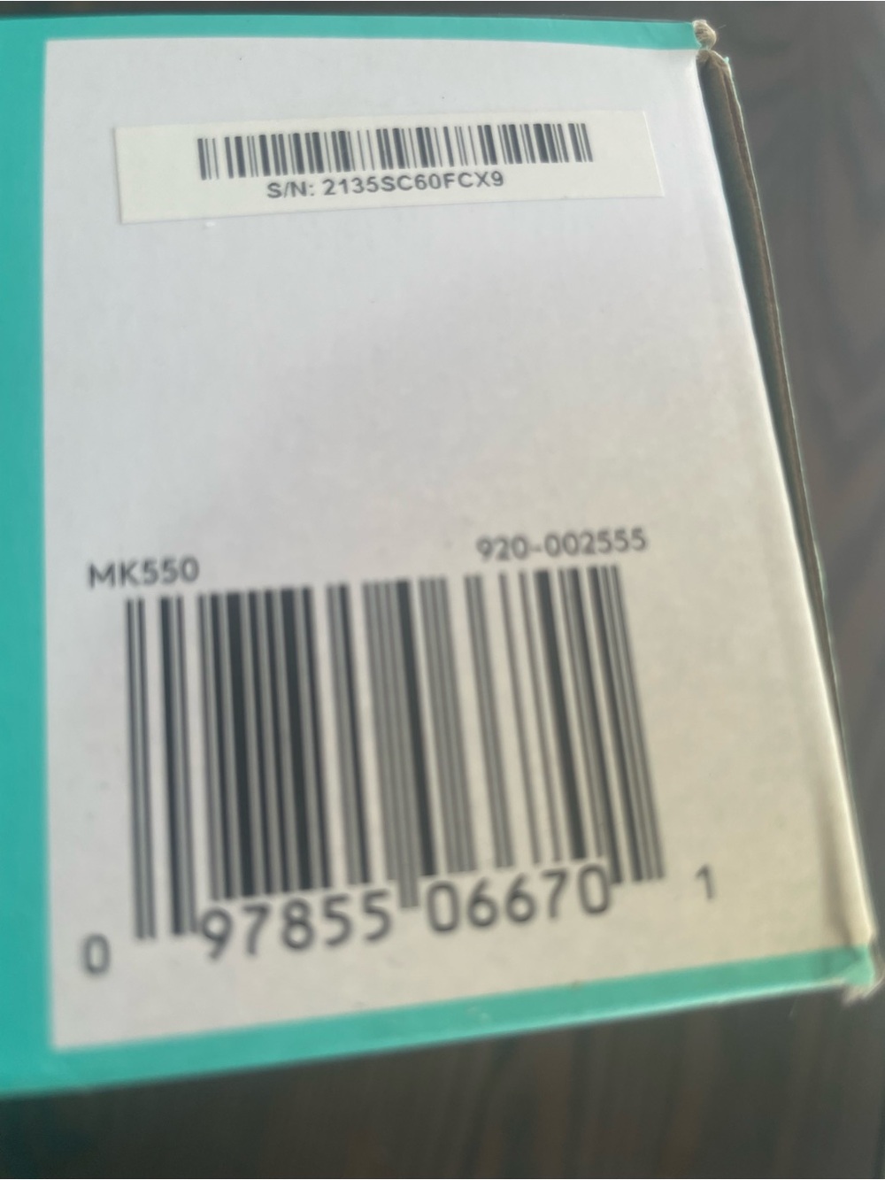 Logitech Black Wave-Shaped Ergonomic Keyboard MK550 - Picture 3 of 5